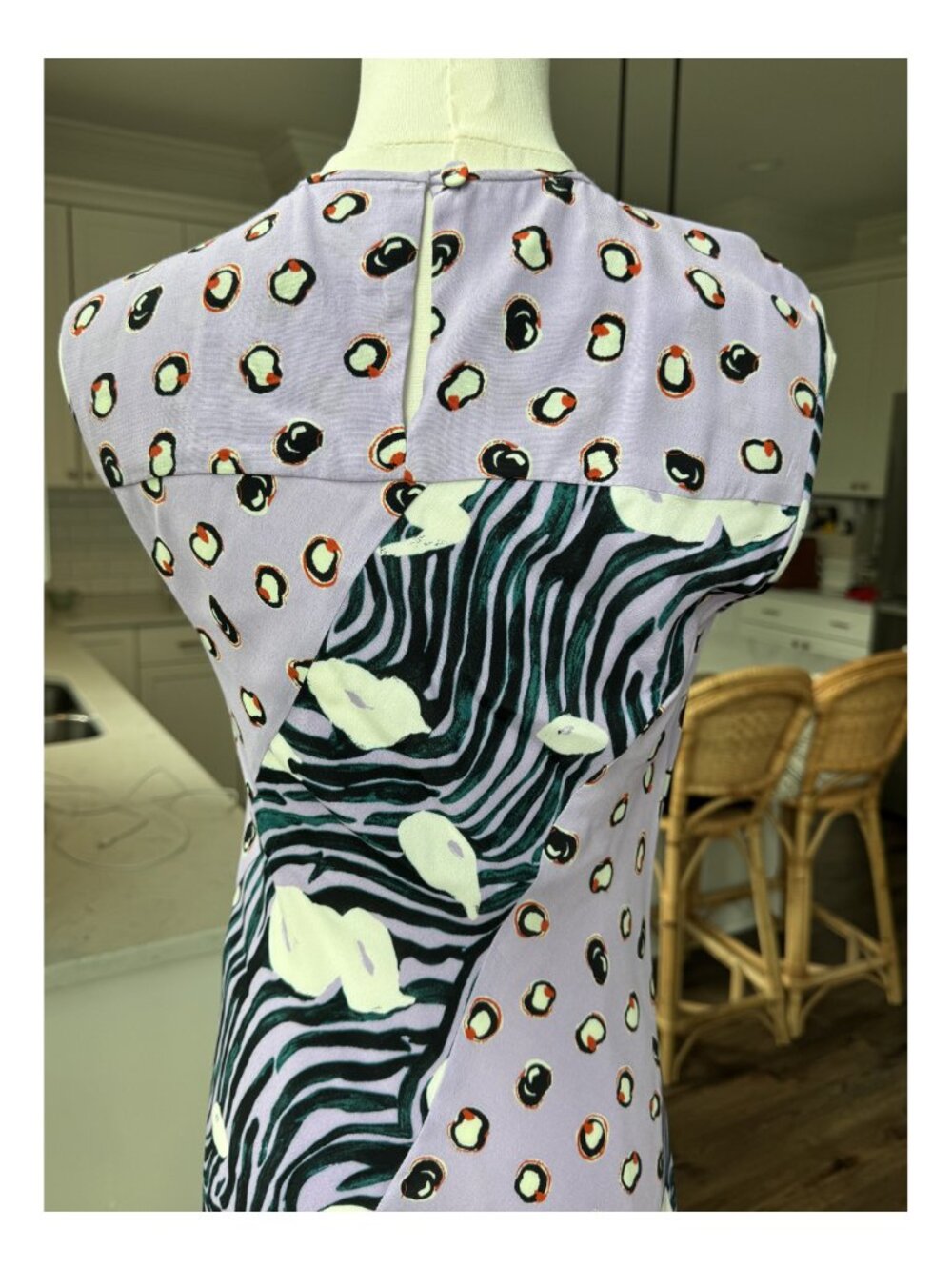 Diane von Furstenberg Sunniva printed crepe midi dress Size 2 - Picture 6 of 8